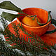 New Year Mandarin! Decorative vase handmade ceramics. Single Tea Sets. JaneCeramics. My Livemaster. Фото №4