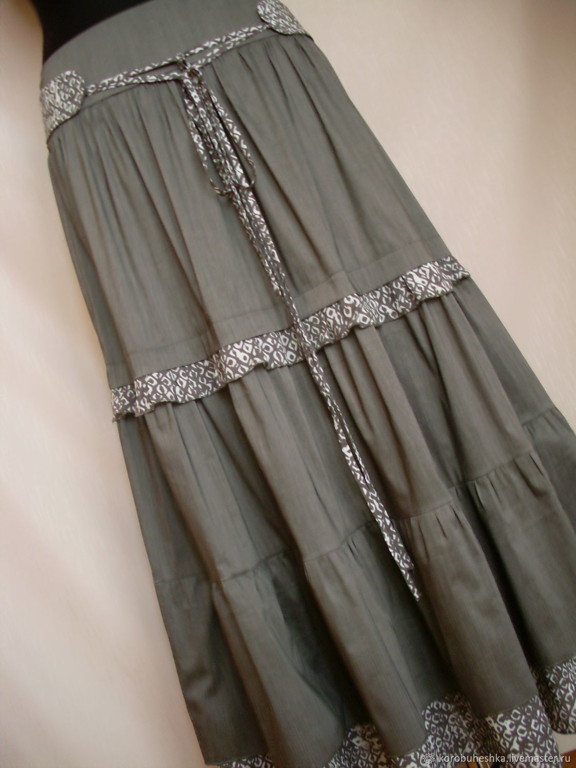 Юбка летняя "бохо" в интернет-магазине на Ярмарке Мастеров | Юбки ...