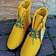 Эко ботинки из натуральной шерсти Лимон. Ботинки. Eco Shoes by Julia Pizar. Ярмарка Мастеров.  Фото №4