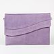 Bag genuine leather 'lilac', Clutches, St. Petersburg,  Фото №1