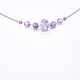 Silver necklace with amethyst crystals, Necklace, Moscow,  Фото №1