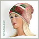 Шапки "AZTECA № 71-1, № 75" из испанской полушерсти. Шапки. Ирина(shvilinka.knit). Ярмарка Мастеров.  Фото №8