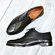 Order Derby with brogation, made of genuine leather, black color!. SHOES&BAGS. Livemaster. . Derby Фото №3
