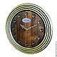 Wall clock. Beech. Old gold. Four, Watch, Moscow,  Фото №1