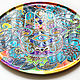 Large plate on the wall 'Hamsa-the oldest amulet' D 40 cm. Decorative plates. Art by Tanya Shest. My Livemaster. Фото №4