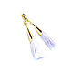 Earring of the brush 'In lilac tones' long drop earrings tassels, Tassel earrings, Moscow,  Фото №1