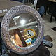 Mirror in mosaic frame, titanium glitter. Mirror. Worldmosaic (worldmosaic). Online shopping on My Livemaster.  Фото №2