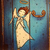 Открытки handmade. Livemaster - original item Postcard:A gentle angel. Handmade.