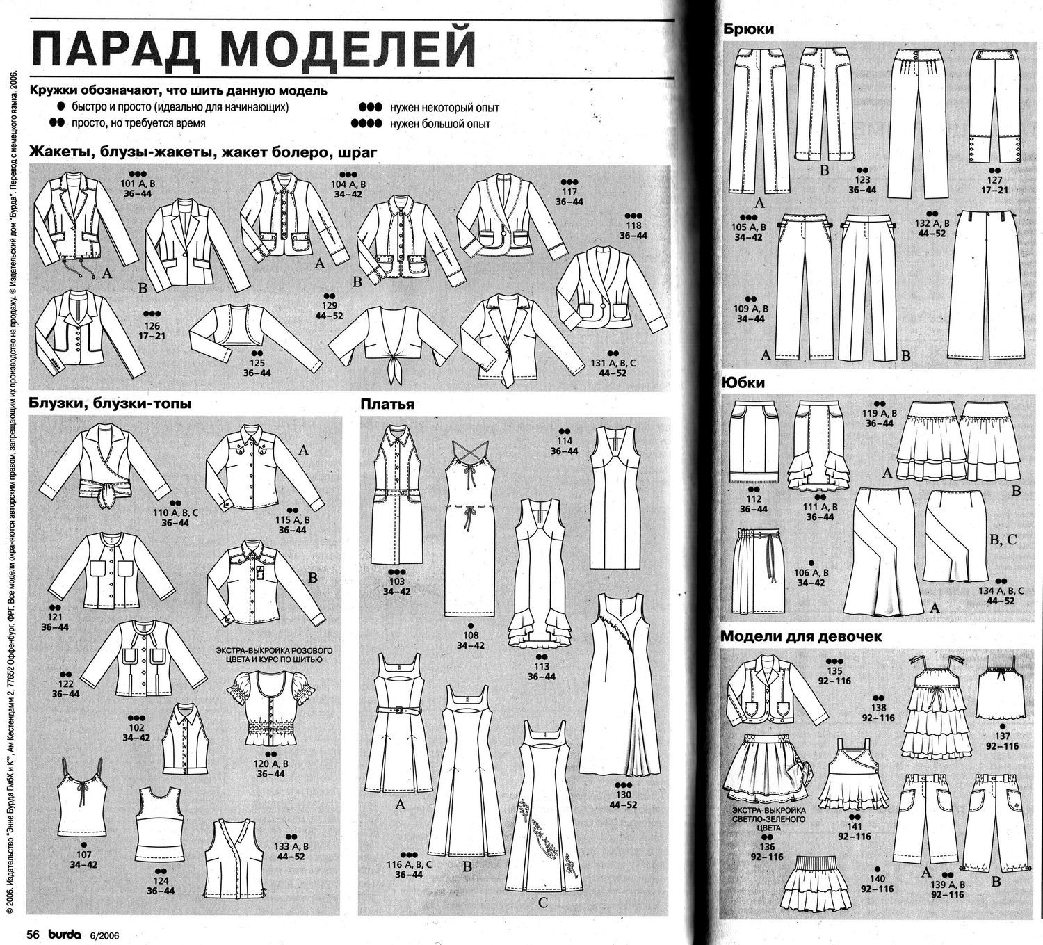 Бурда 12 2005 технические рисунки