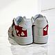 Кроссовки белые Nike Air Force унисекс, кастом, ручная роспись, маус. Кроссовки. O-Go-Art.Кастомизация одежды и обуви. Ярмарка Мастеров.  Фото №11
