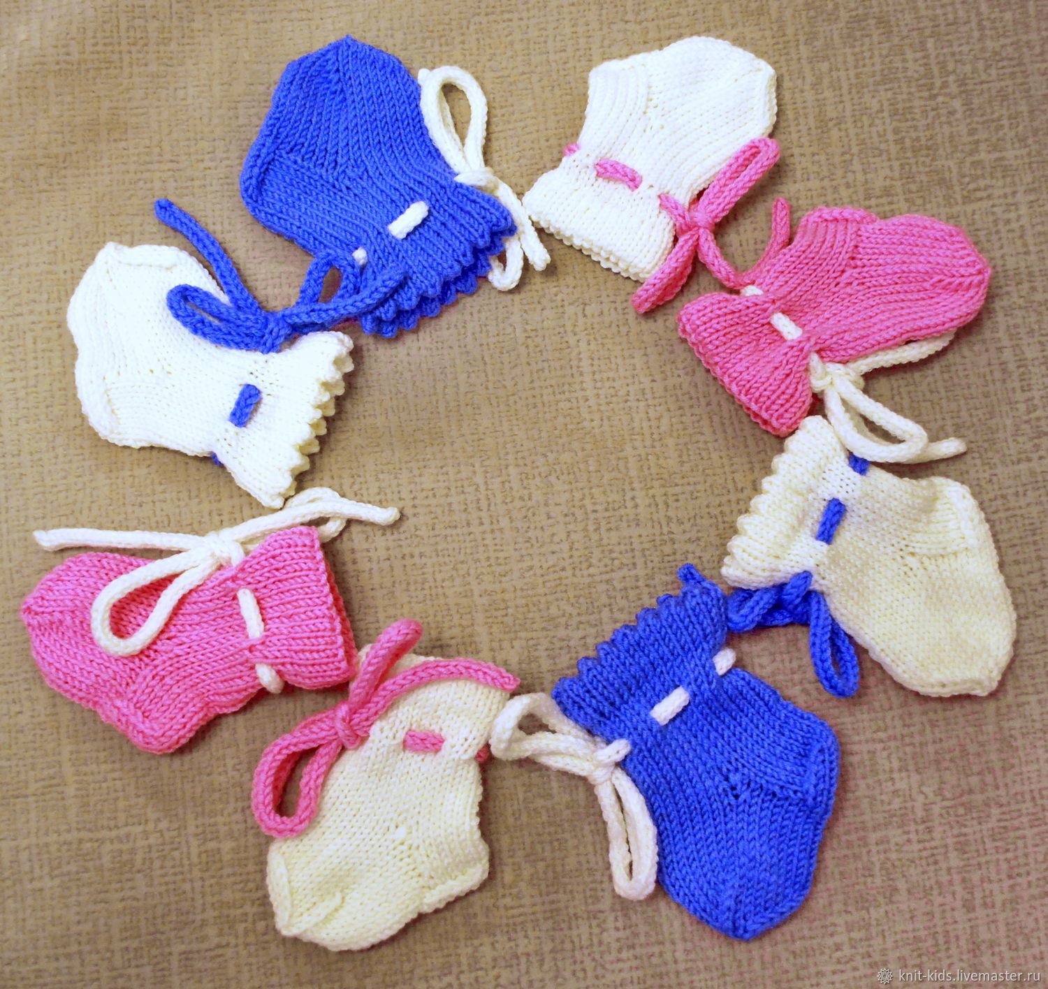 Носочки трикотажные для новорожденных