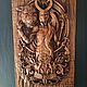  Резное панно из дерева Локи. Картины. Олег Велесюк  (Viking). Интернет-магазин Ярмарка Мастеров.  Фото №2