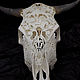 Order The bull's skull carved 'Keeper of the forest'. I.K.. Livemaster. . Interior masks Фото №3