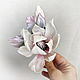 Brooch made of silk Magnolia. Brooches. natalya-4 (natalya-4). My Livemaster. Фото №6