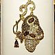 pendant 'Night moth' from 925 sterling silver with gold, Pendants, Krasnodar,  Фото №1