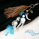 Feather decoration with a brush. Pendants. Feather earrings Magic Temptation. Online shopping on My Livemaster.  Фото №2