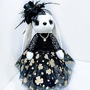 Куклы и игрушки handmade. Livemaster - original item Bunny in a black outfit. Handmade.