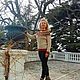 Свитер в стиле лопапейса Бежевый. Свитеры. Lenasana Вязание на заказ. Ярмарка Мастеров.  Фото №6