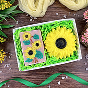 Сувениры и подарки handmade. Livemaster - original item Sunflower soap set. Handmade.