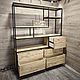 Стеллаж в стиле лофт из массива сосны. Стеллажи. EasyLOFT. Ярмарка Мастеров.  Фото №5