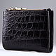 Кошелек из натуральной кожи крокодила IMA0031B45. Кошельки. CrocShop товары из экзотической кожи. Интернет-магазин Ярмарка Мастеров.  Фото №2