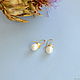 Order Silver acorn earrings with mother of pearl. Ginger Squirrel. Livemaster. . Earrings Фото №3