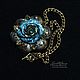 Cleo Blue Rose Pendant (122) Designer Jewelry, Pendant, Salavat,  Фото №1