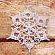 Order Snowflake white 10 cm crocheted 1B/2. BarminaStudio (Marina)/Crochet (barmar). Livemaster. . Christmas decorations Фото №3