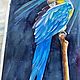Watercolor painting Parrot. Pictures. Regina Kuyukova. My Livemaster. Фото №6