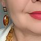 Earrings with  amber. Earrings. ELENA KARPOVA. Online shopping on My Livemaster.  Фото №2