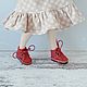 Обувь для кукол Blythe Блайз, ботинки красные. Одежда для кукол. StasyDollHouse  Анастасия. Ярмарка Мастеров.  Фото №5