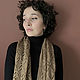Hypoallergenic soft scarf for women, knitted scarf made of camel down. Scarves. Dobryy_vyaz. My Livemaster. Фото №4