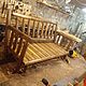  Бревенчатый диван-кровать в Рустикальном стиле. Без покрытия, Диваны, Москва,  Фото №1