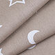 Fabric calico cotton children's coffee shade with moon and stars. Fabric. Moya Materia (moyamateria). Online shopping on My Livemaster.  Фото №2