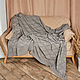 Brown plaid knitted with diamonds, Blankets, Moscow,  Фото №1