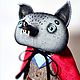 Авторская игрушка ручной работы — волк Серый. Интерьерная кукла. Ронженова Дарья / Ronzh_art. Ярмарка Мастеров.  Фото №14