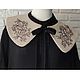 Beige collar with black lace, Collars, Moscow,  Фото №1