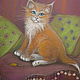 Новогодние котята. Картины. magic_cat. Интернет-магазин Ярмарка Мастеров.  Фото №2