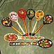 Miracle spoon Berries painting on wood. Utensils. Original painted Souvenirs and gift. My Livemaster. Фото №6