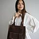 Сумка кожаная женская коричневая. Классическая сумка. Migoto_bags. Ярмарка Мастеров.  Фото №4