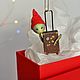 Елочная игрушка змейка "Поехали в отпуск?". Елочные игрушки. MK._.SHOP АВТОРСКИЕ ИГРУШКИ. Интернет-магазин Ярмарка Мастеров.  Фото №2