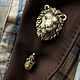 Brooch needle: ' Lion ' lion, sculpture, modern, Stick pin, Vladimir,  Фото №1