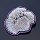 Brooch-flower cotton, Brooches, Moscow,  Фото №1