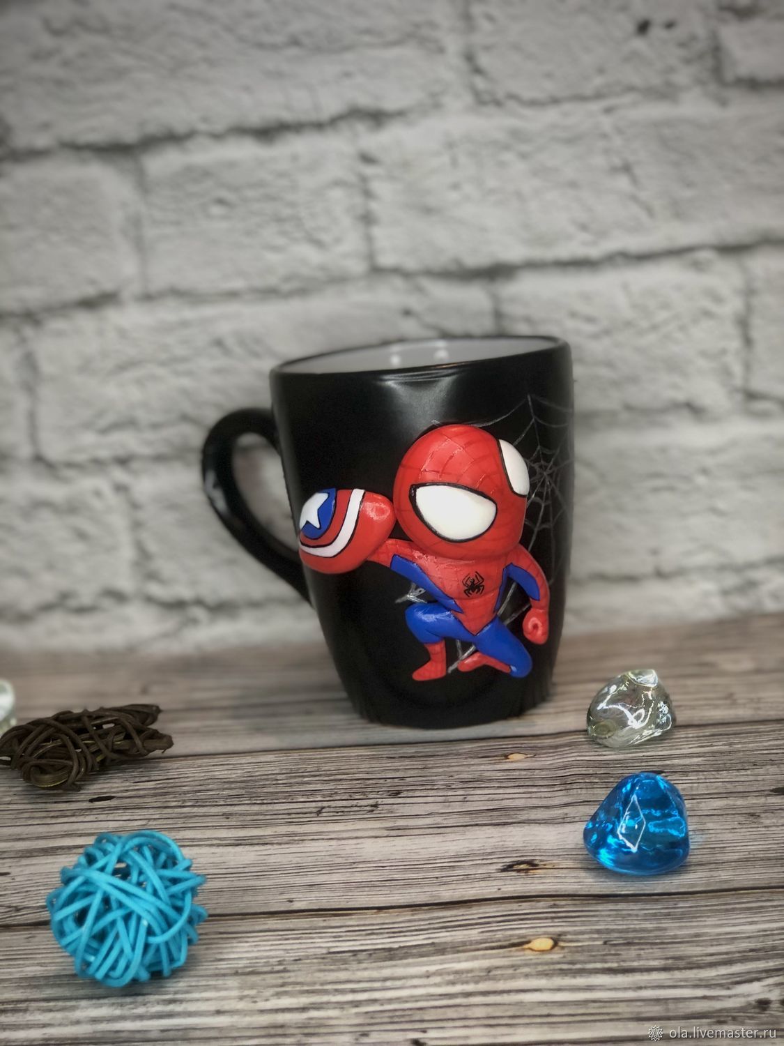 Notakutattoo - Mug en polymère Sculpey! #mug #spiderman