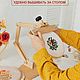 Держатель пялец и куснапов с увеличенной головой. Натуральный бук. Инструменты для вышивки. FRUI. Ярмарка Мастеров.  Фото №14