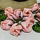 Бусины бутончики лэмпворк  "Розовые розы " Стекло lampwork, Бусины, Москва,  Фото №1