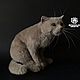 Котик британец. Мягкие игрушки. ELENA VORONINA. Интернет-магазин Ярмарка Мастеров.  Фото №2