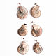 Pendant with natural Ammonite, pendant with natural stone in the frame. Pendant. florispb. My Livemaster. Фото №4
