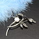 Two Dragonfly Pin Brooch with pearls in 925 Sterling Silver TS0010. Brooches. Sunny Silver. My Livemaster. Фото №5