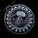 Pendant with lacquer miniature medusa, Pendant, Moscow,  Фото №1